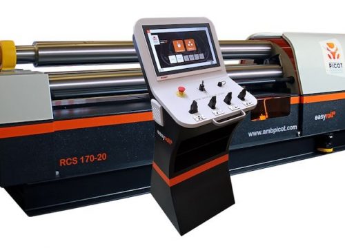 Plate roll bending machine programmable interface